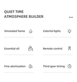 מפיץ שמנים ארומתרפי מיני בעיצוב להבה