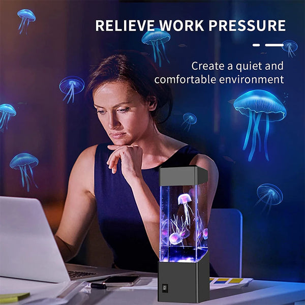 מנורת מדוזות LED צבעונית