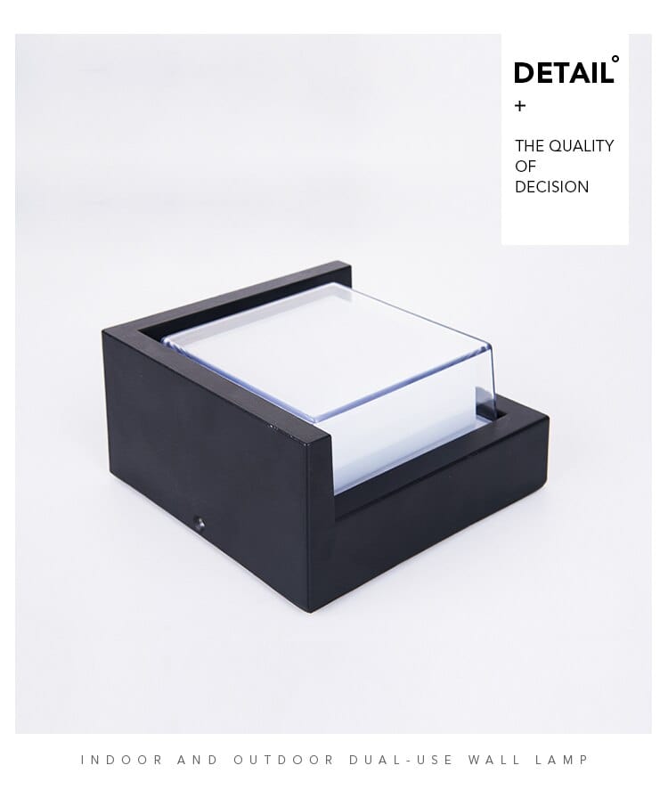 בוקסר תאורת קיר חיצונית (חיישן תנועה)