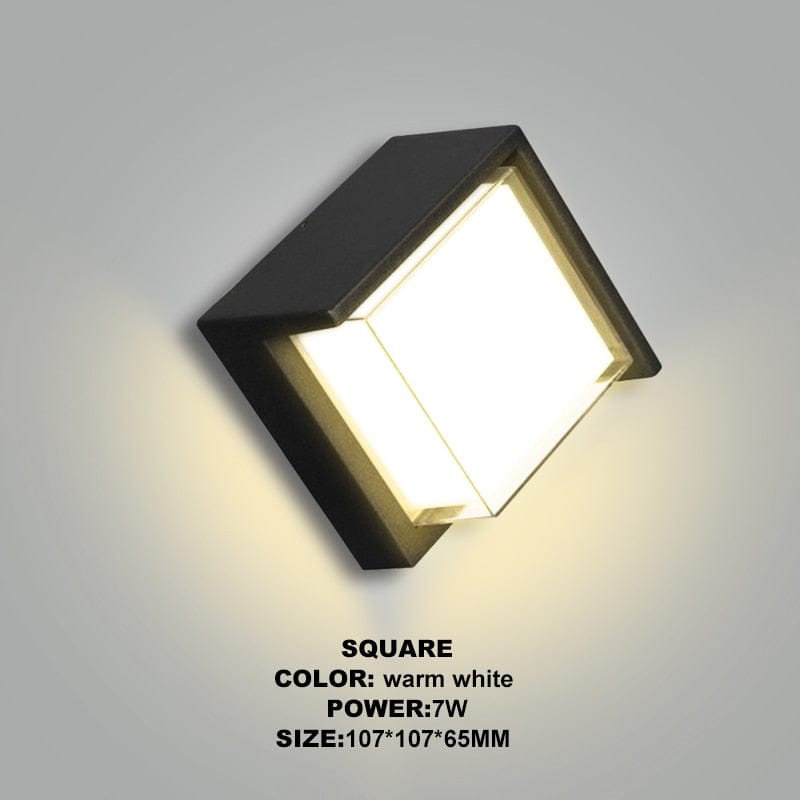 בוקסר תאורת קיר חיצונית (חיישן תנועה)